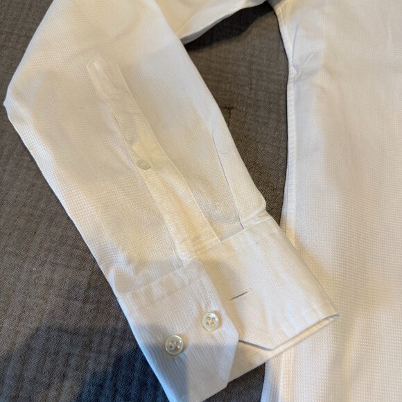 Boss Hugo Boss white slim fit dress shirt - size 15 - Picture 5 of 8